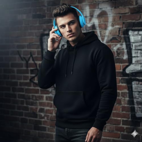 Image of Wireless Bluetooth Headphones with Deep Bass Sound, Foldable Design, Comfortable Cushioned Earpads, Built-in Mic for Music & Calls, Average Battery(1-3 Hours) Backup, Stylish Everyday Use