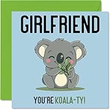 biglietti di compleanno fidanzata koala-ty divertente biglietto di auguri di compleanno fidanzata da fidanzato regalo di compleanno partner 145mm biglietti di auguri