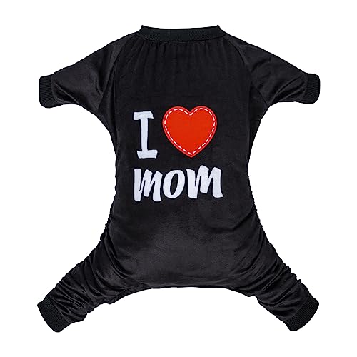 CuteBone Dog Halloween Pajamas Puppy Onesies Small Dogs Soft Pjs Coat Cat Apparel Comfy Pet Christmas Clothes Outfit Doggie Bodysuit