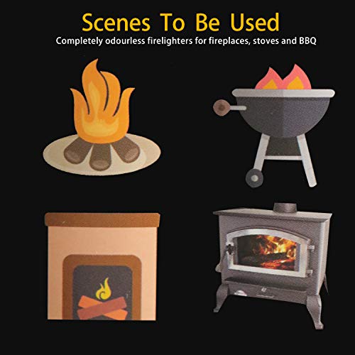 100 Pack Quick Fire Starters，Wax Cups Waterproof, Non Toxic Firelighter Natural Safe Cubes Burns Up To 8 Min At Over 750° - 100%, Perfect For Fat Wood Stove Campfire, Start Charcoal Kit (Style1) #TOP5