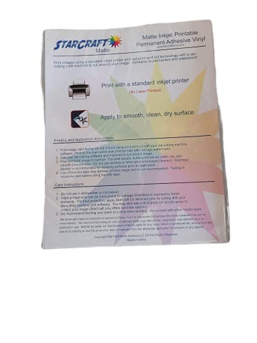 StarCraft Inkjet Printable Matte - Pack of 10