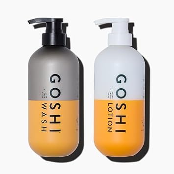 GOSHI Super Vitamin Body Wash and Body Lotion Bath Set - 20 oz pH-Balanced Moisturizing Body Wash and Lotion for Men and Women and All Skin Types