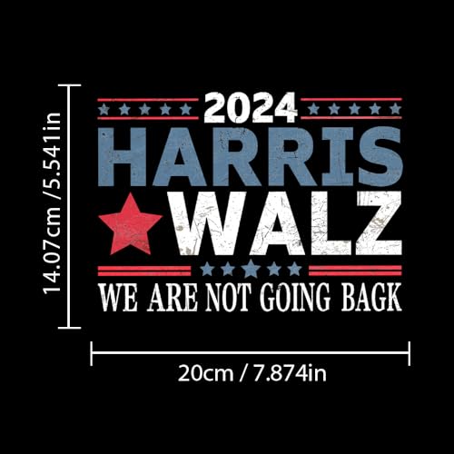Vesvory 1658875 Kamala Harris Walz Car Decal Waterproof Kamala Car Window Bumper Sticker Pvc Double-Sided Printed Harris Waltz 2024 Election Sticker thumb #6