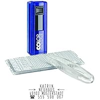 'COLOP 109121 sello de bolsillo"D de I de y Sets Pocket Stamp Plus 20 Set