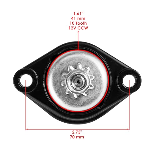 Caltric Starter Motor Compatible con Yamaha Outboard 8HP 9.9 HP 2005-2011 miniatura 2