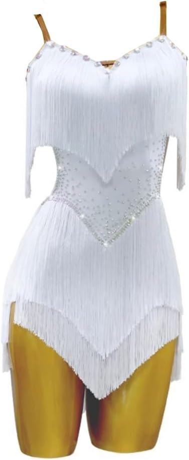 Latin Dance Dress for Women Fringe Salsa Rumba Chacha Dancewear Ballroom Competition Dresses