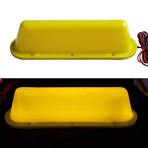 Yellow Shell LED 12V Car Taxi Cab Roof Top Sign Light Lamp Magnetic with 3m Cigarette Lighter Power Cords by NRC&XRC - Image 6