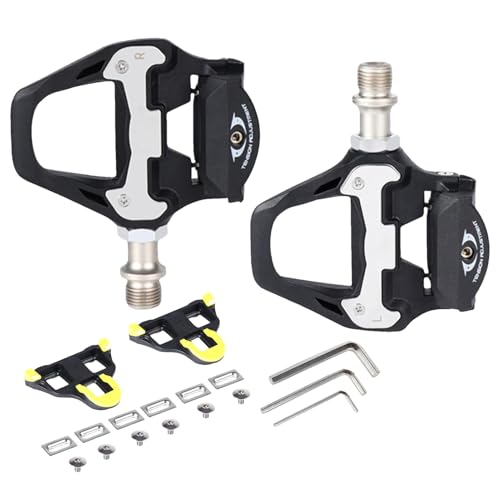 Pedales De Bicicleta De Carretera - Pedales De Ciclismo De Carretera Con Tacos Autoblocantes, Pedales Automáticos Antideslizantes Resistentes Al Desgaste Con Tensión Ajustable | Equipos De Ciclismo Pa