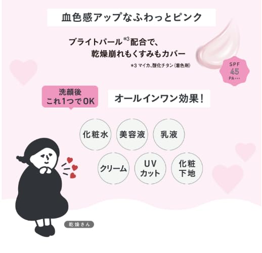 Amazon.co.jp: 乾燥さん/保湿力スキンケア下地/スウィートピンク