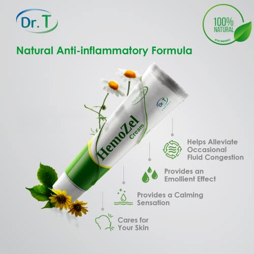 Hemozel Hemorrhoid Cream - 1.38 Oz. Natural Hemorrhoid Treatment For Pain, Bleeding, Burning, Itching, Swelling And General Discomfort. Also Alleviates Symptoms Related To Varicose Veins -40G Ointment #TOP2