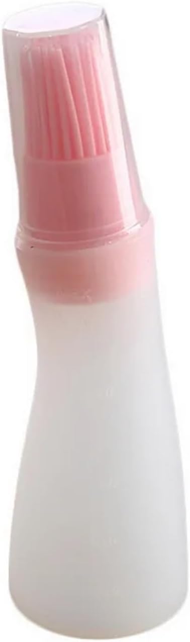 Kitchen Silicone Oil Brush Bottle Cake Butter Bread Pastry BBQ Utensil Basting Cooking Baking(Pink)
