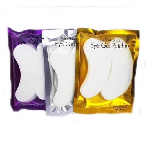 50 Pares Protetor Pálpebra Gel Alongamento Cílios Patch Pad