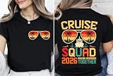 Family Cruise Shirts 2026 Cruise Squad 2026 Shirt V Neck Funny Summer Vacation T-Shirt