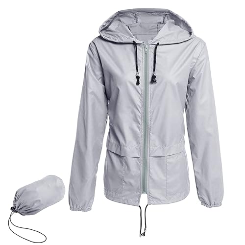 Lightweight Rain Jacket Women Raincoat for Women Packable Rain Coat Windbreaker Rain Jackets Waterproof with Hood2