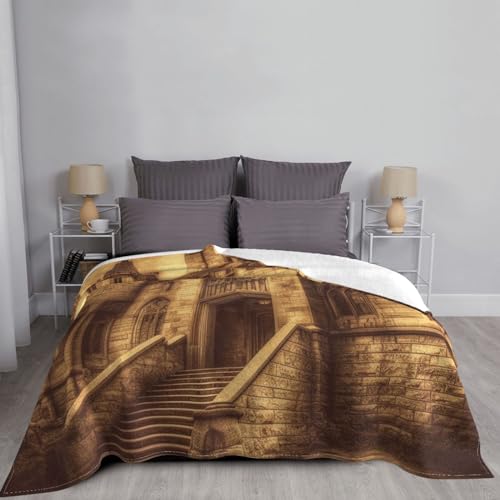 Plaid de canapé château médiéval pour vos soirées cocooning - 4