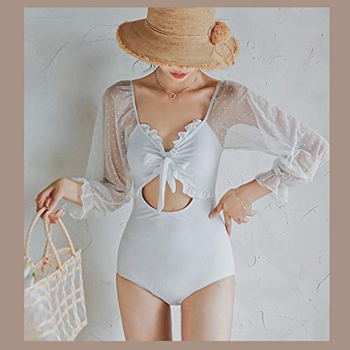 Maillot de bain une pièce CLSDRZC à taille haute et dos nu pour femme