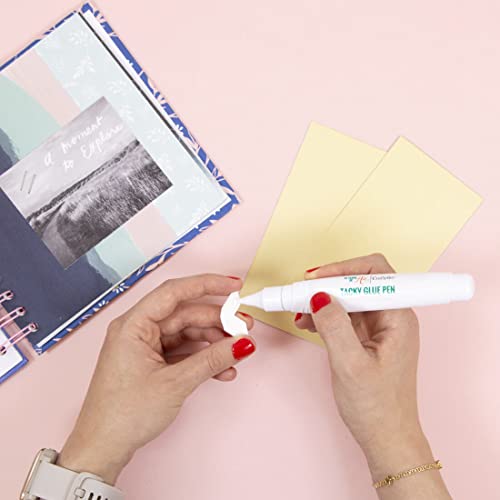 Craftelier - Tacky Glue Pen : bardzo mocny płynny klej w kształcie pisaka do scrapbookingu i innych prac ręcznych | nietoksyczny | przezroczysty, elastyczny i odporny na suszenie – ilość 18 ml