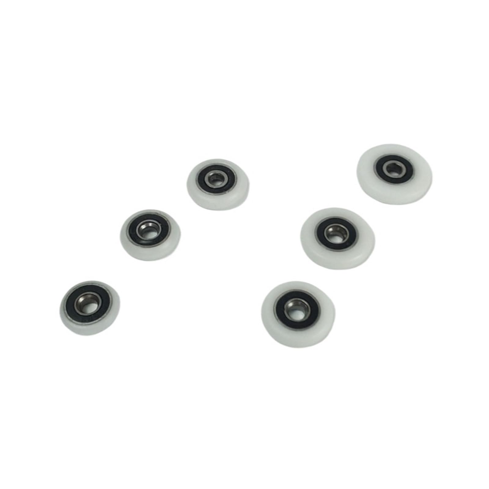 4 poleas for puerta de baño, puerta corrediza de ducha, rodillo/rueda/tirador de diámetro exterior 19mm/20mm/22mm/23mm/25mm/27mm, orificio de rodamiento de 5mm.(22mm)