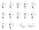 Abiyou Clip de Ventosa, 30 Piezas Soporte de Clip de Gancho de Ventosa, Pinza de Ventosa, Ventosa Gancho de Clip, Ventosa con Clip, para Baño, Oficina, Cocina, Tienda, Acuario (Transparente)