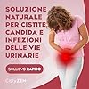 Cistyzen, D-mannosio e Mirtillo Rosso, per Cistite e infezioni delle vie urinarie - 60 capsule con Probiotici e prebiotici, Integratore naturale, soluzione ideale per la Vaginosi Batterica e Cistite