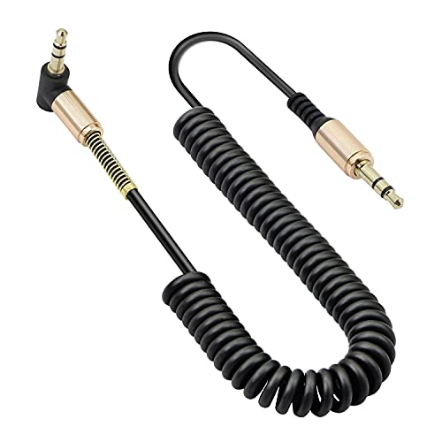 Cable de audio en espiral 3.5mm macho a macho miniatura 1