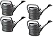 Produktbild 4X Gießkanne 10L ANTHRAZIT + 1x BILDMAGNET! Blumenkanne Kunststoff für groß & klein Garten & Zimmerpflanzen Gießkannen Gieskanne Gieskannen Giesskanne 10 L Liter Watering Can Gieskannen10Liter lr