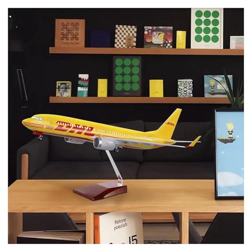 Avión modelo grande B737 metálico de 47 cm que soluciona vitrinas sin espacio 3
