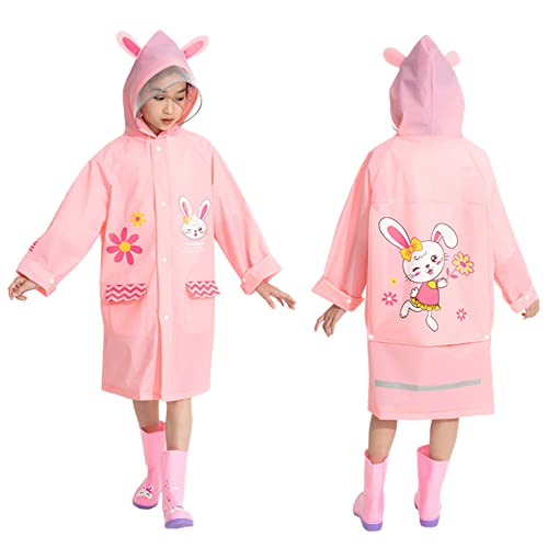 Sufeini Kids Raincoat Kids Rain Wear Suit For Age 6-13 Years Boy Girl Children 3D Cartoon Kids Rain Jacket Waterproof #TOP27