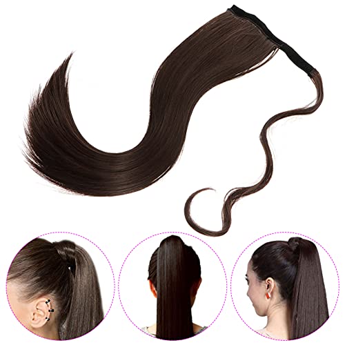 Extension queue de cheval bouclée synthétique pour coiffure volume - 4