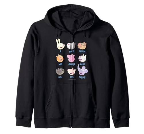 Peppa Pig sweat à capuche zippé enfant rose avec motif mignon