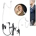MaximalPower RHF 617-1N 3.5mm Receiver/Listen ONLY Surveillance Headset Earpiece with Clear Acoustic Coil Tube Earbud Audio Kit for Two-Way Radios, Transceivers and Radio Speaker Mics Jacks (3 Pack)
