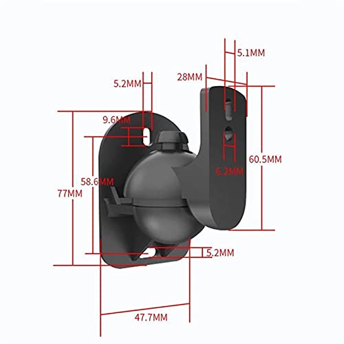 Soportes de montaje en pared para altavoz surround pack de 4 unidades para cine en casa 2