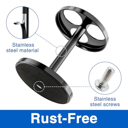 Stainless Bathroom Electric Toothbrush Holder: Ventilated Design with Separate Slots for Clean Storage, Fits Electric Toothbrushes & Razors, Black - Thumbnail 4