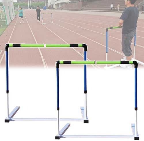 Height Adjustable Hurdles with Stable Base - Safe Training Equipment for Soccer, Basketball, Football - Perfect for Athletes & Coaches to Enhance Agility & Speed