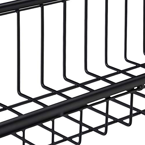 Relaxdays Kitchen Shelf for Worktop, 3 Levels, with Board & Cutlery Holder, Spice Rack, Metal, 60.5 x 53 x 22cm, Black - Image 7
