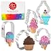 Ann Clark Cookie Cutters 5-Piece Ice Cream and Sweets Cookie Cutter Set with Recipe Booklet, Ice Cream Cone, Soft Serve Cone, Popsicle, Ice Cream Sundae
