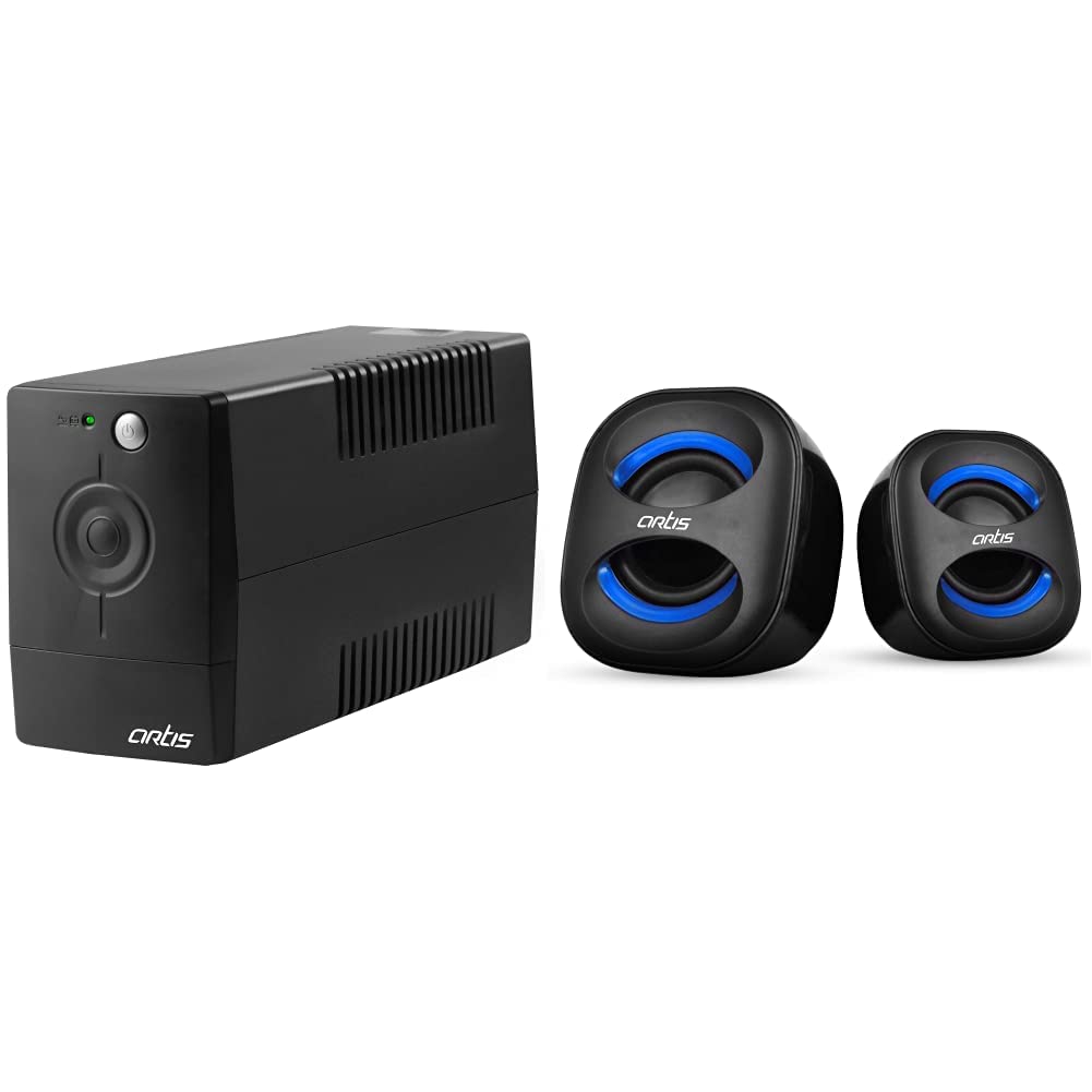 Artis PS-600VA 600VA Line Interactive UPS for Personal Computers ...