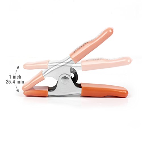 Pony 6-Inch, 4-Inch Heavy Duty Metal Spring Clamps Set, 2-Inch, 1-Inch Jaw Opening, With Protective Handles And Tips, 10-Piece #TOP2