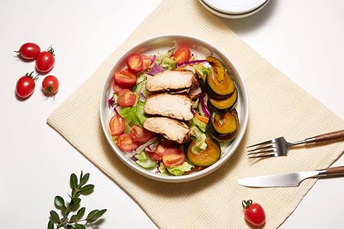 Kook KM4SP47W Bowl Plates, Pasta Bowl, Low Bowl, Plate Bowls, Ceramic Large Shallow Bowls, Microwave And Dishwasher Safe, Great For Soups And Salads, Glossy Porcelain, 47 Oz, Set Of 4 thumb #3