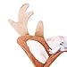 Amosfun 1pc Cat Reindeer Costume Holiday Cat Headwear Christmas Pet Costume Girl Jewelry Christmas Cat Headband Christmas Headband for Dog Holiday Dog Headwear Girls Headbands Set Kitten
