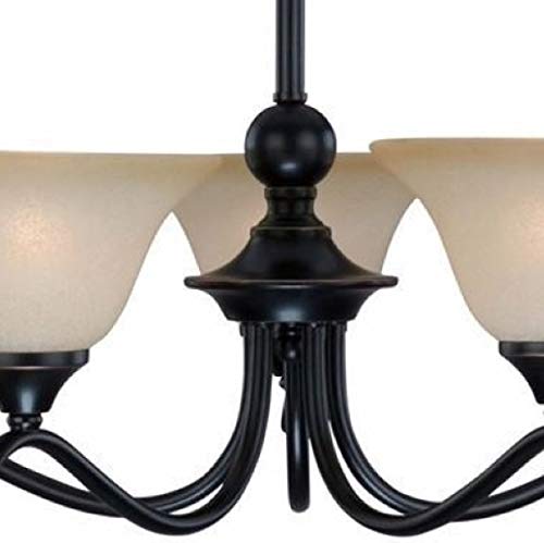 Hardware House 127547 Chandelier, 5 Light Dover Series/Classic Bronze #TOP1