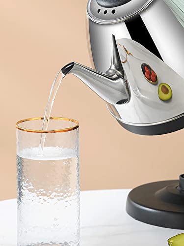 Chaleiras de aço inoxidável 304 Aquecedor de chá e caldeira rápida de água quente - Base giratória c