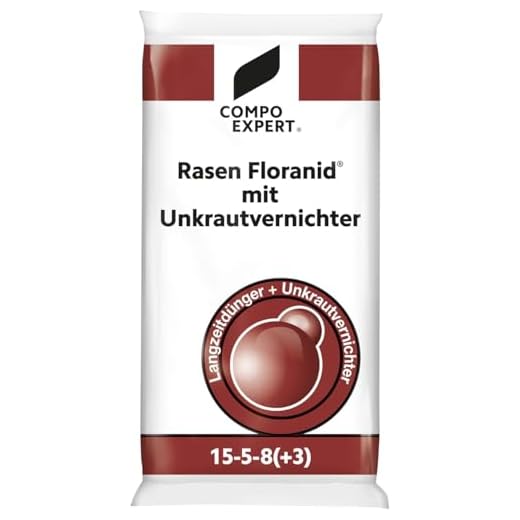 Compo-Expert Rasen Floranid mit Unkrautvernichter 15kg Rasendünger UV Unkraut-Ex