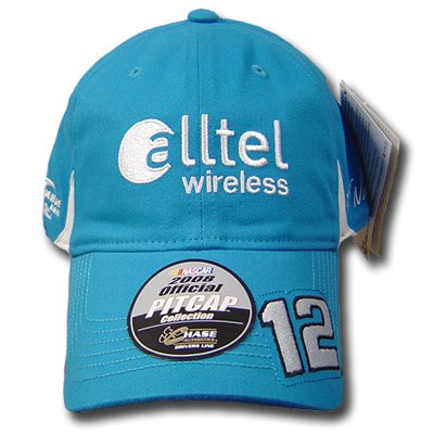 RYAN NEWMAN #12 ALLTEL BLUE CAP HAT OFFICIAL NASCAR ADJ