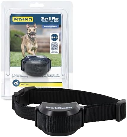 PetSafe Stay & Play Pet Fence Wireless, Dog Fence Collar Recharge...