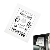 Foelony 30 PCS Car Paper Floor Mats, Disposable Kraft Paper Automotive Floor Mats, Waterproof Foot Pad Protectors, Universal for Auto Dealerships, Detailing Services (Split Pattern)