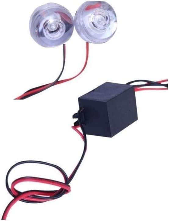 A2D Bike RED Mini Super Strobe Lights Flashing Brake Light Set of 2 for Bike Harley Davidson FXSB Breakout, LED