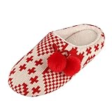 ANDRESLAD 1 Par zapatillas navideñas pantuflas navideñas para adultos botas de animales para niños zapatillas termicas pantuflas termicas zapatillas de niño zapatillas de felpa linen slipper