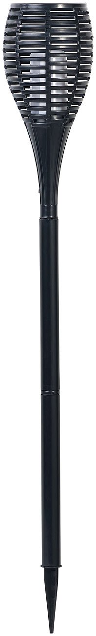 Luminea Gartenfackel: 2er-Set LED-Gartenfackeln,realistisches Flammenflackern,2.000-mAh-Akku (Fackeln, LED Gartenfackel, Torch)