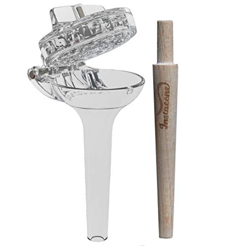 Instacone herb grinder | includes accessories tool for rolling papers into 1-1/4 size